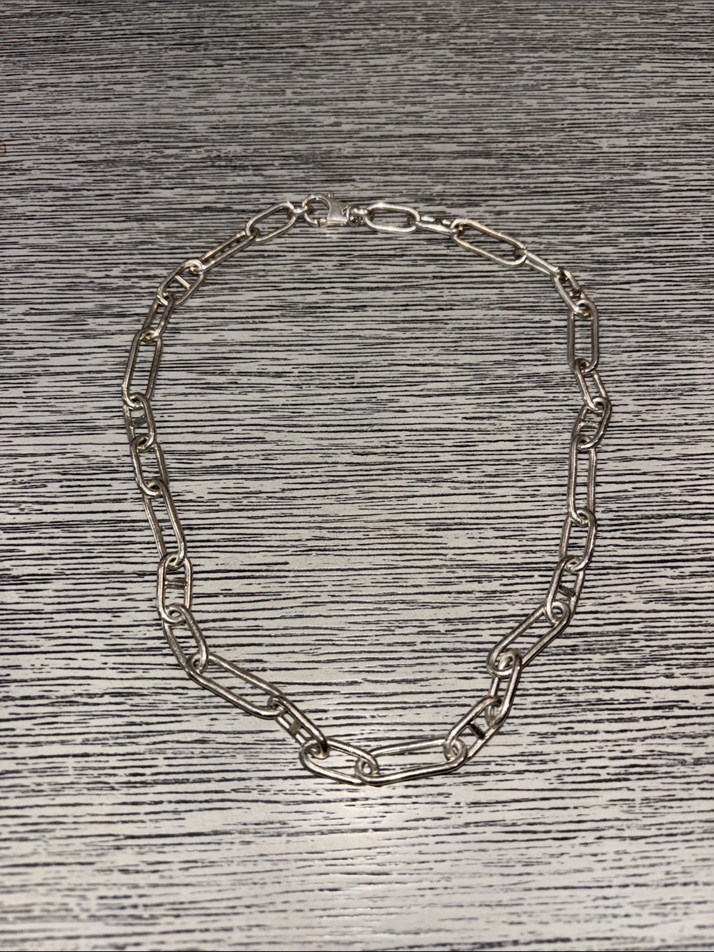 Sterling Silver Paperclip Chain Necklace